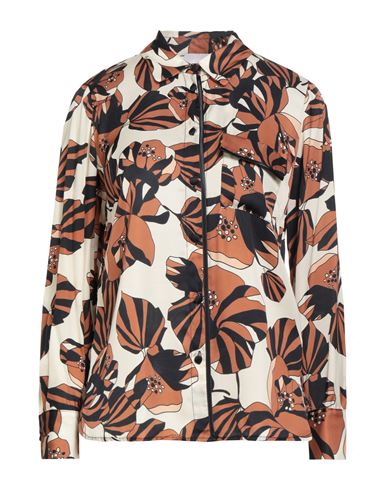 Pietronilla Woman Shirt Ivory Size M Viscose In Multi