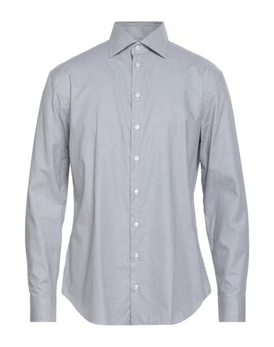 Giorgio Armani Man Shirt Grey Size 17 ½ Cotton In Gray