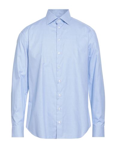 Giorgio Armani Man Shirt Sky Blue Size 17 ½ Cotton In Blue