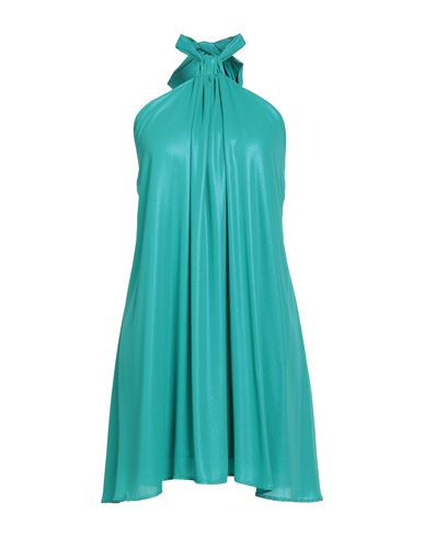 H2o Italia Woman Mini Dress Emerald Green Size M Polyester In Green