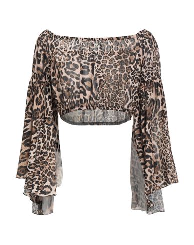 Gaelle Paris Gaëlle Paris Woman Top Beige Size L Polyester In Sand