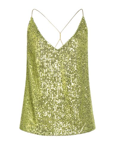 Alice Miller Woman Top Lime Green Size 8 Polyester, Elastane In Green