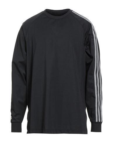 Y-3 Man T-shirt Black Size M Cotton, Recycled Polyester In Black