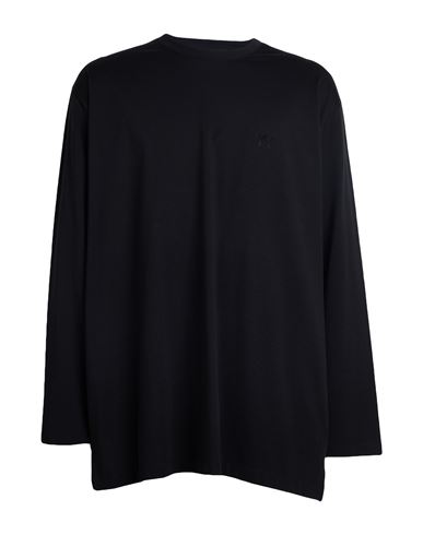 Y-3 Man T-shirt Black Size Xs Cotton In Black