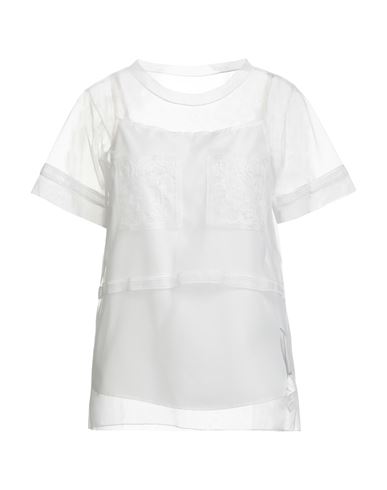 Sofie D'hoore Woman Top White Size 6 Nylon In Neutral