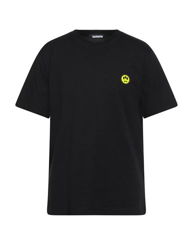 Barrow Orso Graphic Print Crew Neck T-shirt In Black