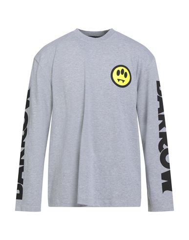 Barrow Man T-shirt Light Grey Size L Cotton In Gray