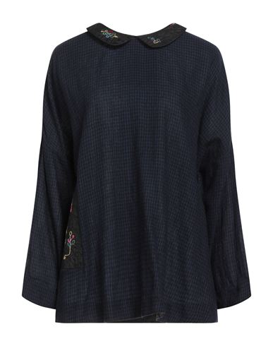 Eka Woman Top Navy Size L Wool In Black