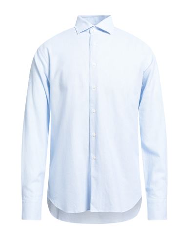 Grigio Man Shirt Sky Blue Size 17 ½ Cotton In Blue
