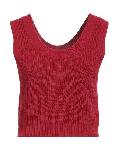 Tensione In Woman Top Red Size Onesize Acrylic, Wool, Viscose, Alpaca Wool In Red