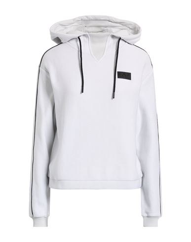 Ea7 Woman Sweatshirt Off White Size Xl Cotton In White