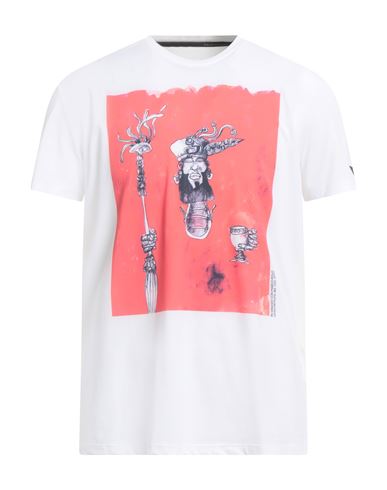 Rrd Man T-shirt Coral Size 44 Polyamide, Elastane In White