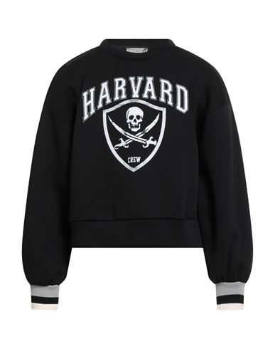 Haveone Man Sweatshirt Black Size Onesize Cotton, Polyester In Black