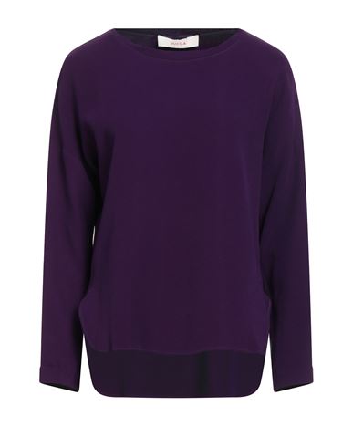 Jucca Woman Top Purple Size 10 Viscose, Elastane In Purple
