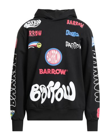 Barrow Man Sweatshirt Black Size L Cotton In Black