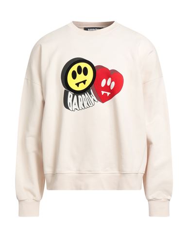 Barrow Man Sweatshirt Cream Size L Cotton In White