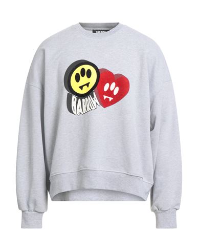 Barrow Man Sweatshirt Light Grey Size M Cotton In Gray
