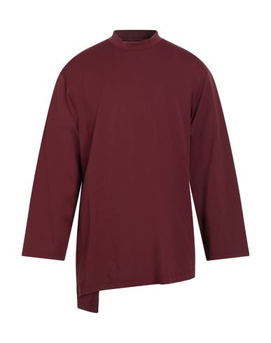 Y-3 Man T-shirt Garnet Size M Cotton, Recycled Polyester In Red