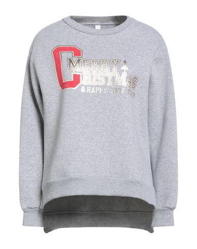 Tensione In Woman Sweatshirt Grey Size Onesize Cotton, Polyester In Gray