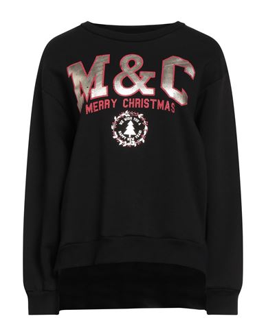 Tensione In Woman Sweatshirt Black Size Onesize Cotton, Polyester In Black