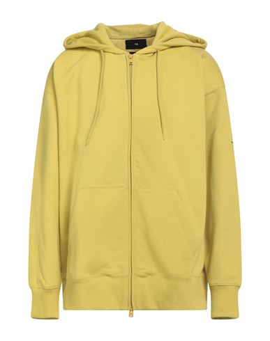 Y-3 Man Sweatshirt Yellow Size Xs Organic Cotton, Elastane In Green