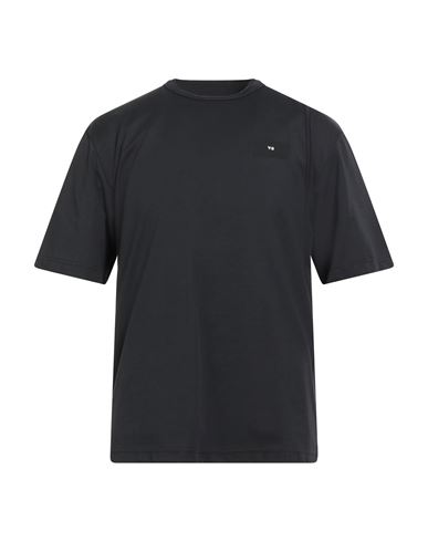 Y-3 Man T-shirt Black Size Xs Cotton, Polyester In Gray