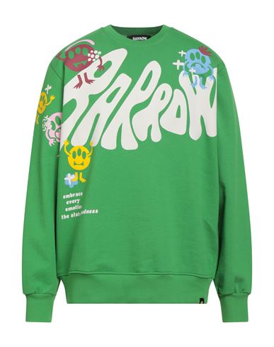 Barrow Man Sweatshirt Green Size L Cotton In Green