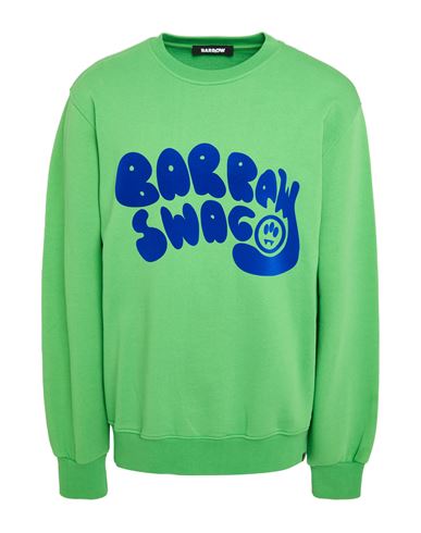 Barrow Man Sweatshirt Green Size M Cotton In Green