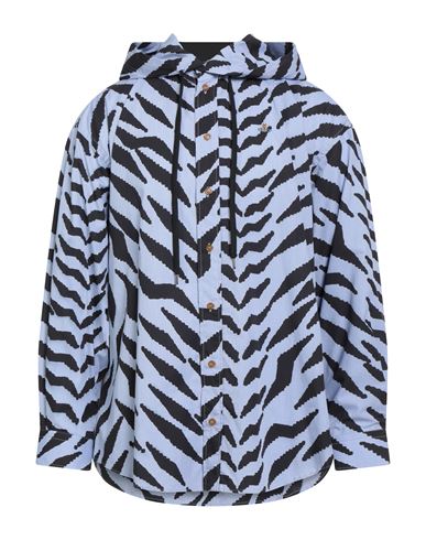 Vivienne Westwood Man Shirt Navy Size L Cotton, Polyamide, Elastane In Blue