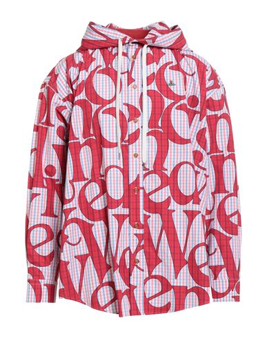 Vivienne Westwood Man Shirt Red Size M Cotton, Viscose, Polyester In Multi