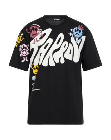 Barrow Man T-shirt Black Size M Cotton In Black