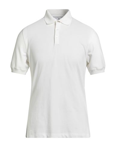Brunello Cucinelli Man Polo Shirt Off White Size S Cotton In White