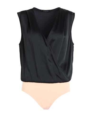 Fabiana Filippi Woman Bodysuit Black Size 10 Acetate, Viscose, Polyamide, Elastane In Black