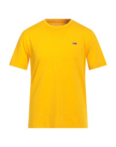 Napapijri Man T-shirt Mandarin Size L Cotton In Orange