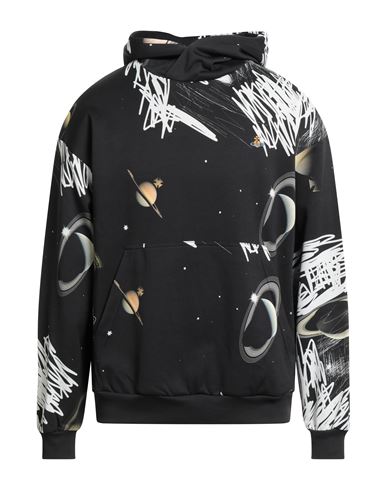 Vivienne Westwood Man Sweatshirt Black Size M Polyamide, Cotton, Organic Cotton In Multi
