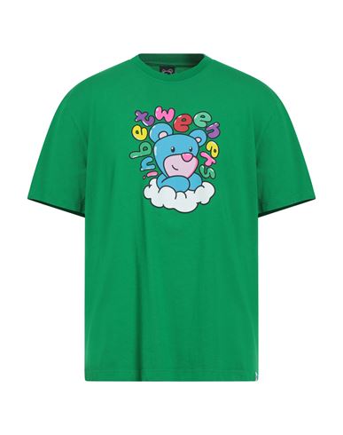 Inbetweeners Bear-print Cotton T-shirt In Green