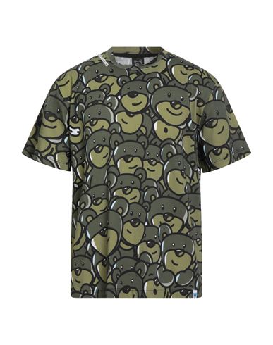 Inbetweeners Man T-shirt Military Green Size M Cotton In Gray
