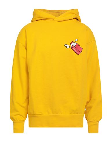 Inbetweeners Man Sweatshirt Yellow Size L Cotton, Polyester In Yellow