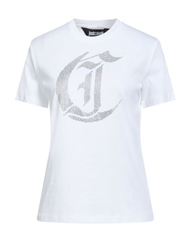 Just Cavalli Woman T-shirt White Size Xl Cotton In White