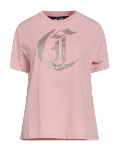 Just Cavalli Woman T-shirt Light Pink Size Xl Cotton In Pink