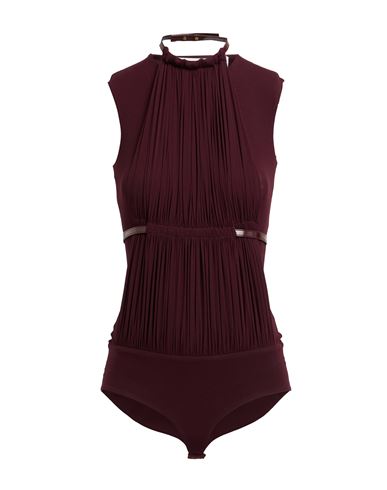 Philosophy Di Lorenzo Serafini Woman Bodysuit Plum Size 6 Polyamide, Polyester, Polyurethane Resin In Purple