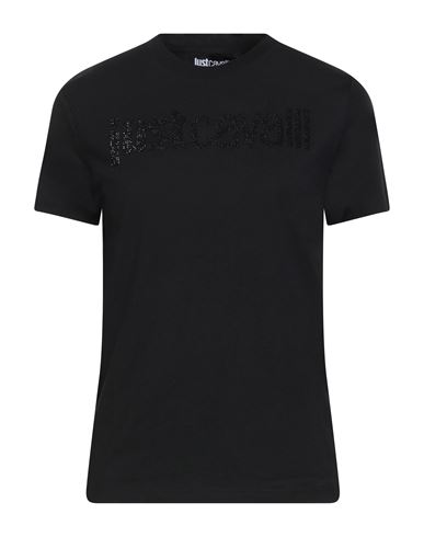 Just Cavalli Woman T-shirt Black Size L Cotton In Black