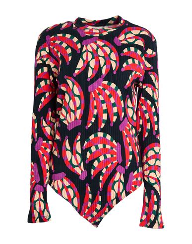 Farm Rio Woman Bodysuit Black Size L Cotton, Elastane In Multi