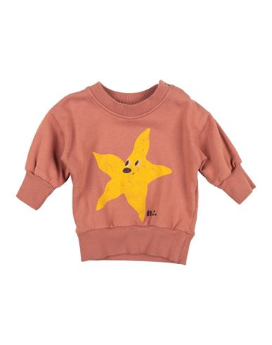 Bobo Choses Newborn Boy Sweatshirt Light Brown Size 3 Cotton In Brown