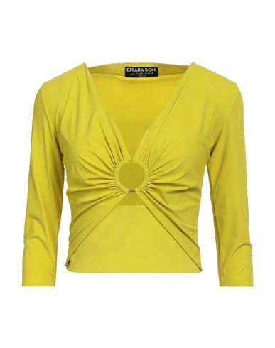 Chiara Boni La Petite Robe Woman Top Yellow Size 6 Polyamide, Elastane In Yellow