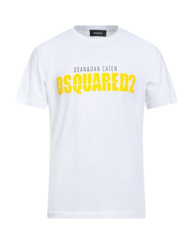 Dsquared2 Man T-shirt White Size L Cotton In White