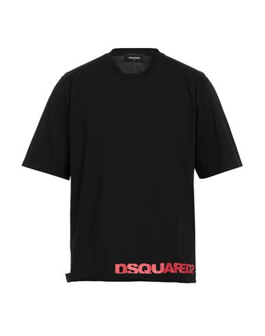 Dsquared2 Black Loose Fit T-shirt In Black