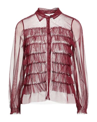 Tensione In Woman Shirt Garnet Size M Polyester In Red