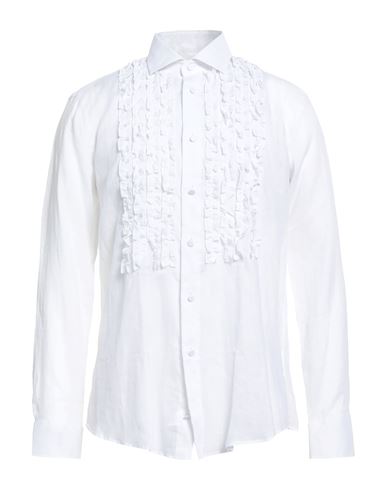 Brian Dales Man Shirt White Size 17 ½ Ramie In White