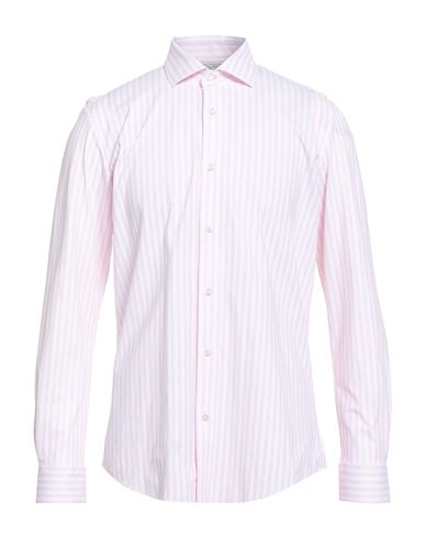 Brian Dales Man Shirt Pink Size 16 Polyamide, Elastane In Pink